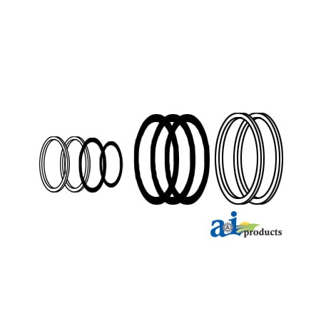 A & I Products Cyl Seal Kit 4" x5" x1" A-1C4244